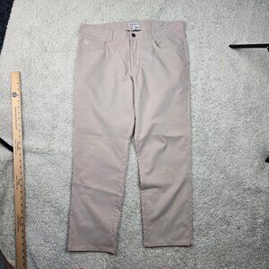 Peter Millar Performance Pants, 35x32 (34x28) Beige Sport Crown Golf Preppy USA